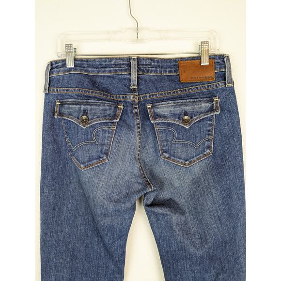 Big Star Denim Jeans Remy Bootcut Low Rise Western Y2K Boho Blue Size 28 - Picture 5 of 13